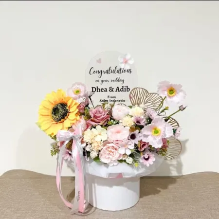 Bloom Box Akrilik Ucapan Wedding Ciracas